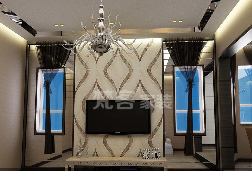 天津天鵝湖1號戶型圖,梵客家裝打造溫馨現代簡約風格